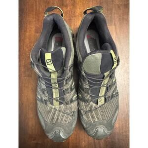 Salomon XA Pro 3D Trail running sneaker men's 12 green and black